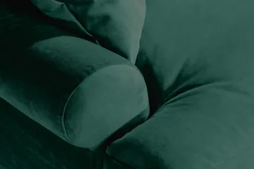 Andrew Loveseat Sammet - Mörkgrön/Krom - Möbler - Fåtölj & stolar - Fåtölj - Sammetsfåtölj