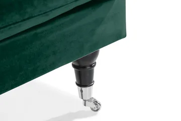 Andrew Loveseat Sammet - Mörkgrön/Krom - Möbler - Fåtölj & stolar - Fåtölj - Sammetsfåtölj