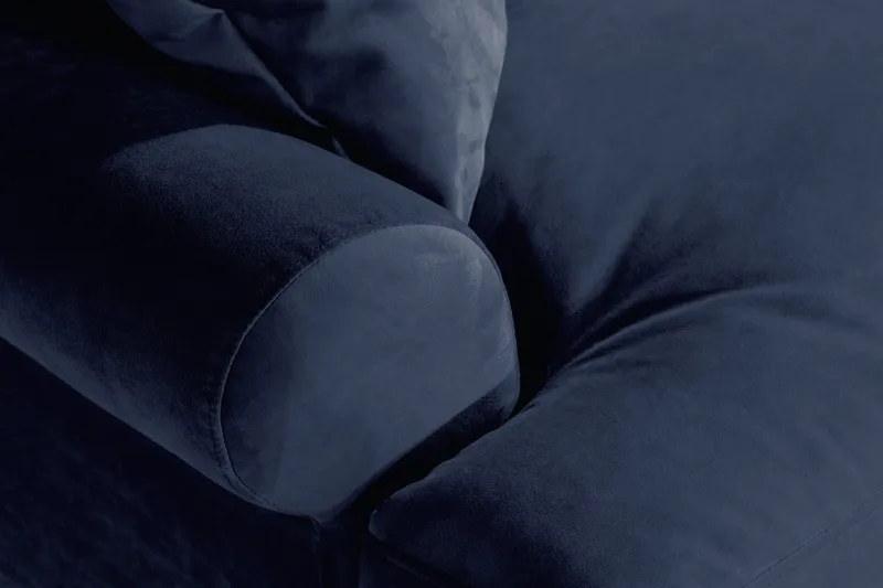 Andrew Loveseat Sammet - Midnattsblå/Mässing - Möbler - Fåtölj & stolar - Fåtölj