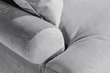 Andrew Loveseat Sammet - Silvergrå/Krom - Möbler - Fåtölj & stolar - Fåtölj - Sammetsfåtölj