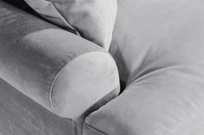 Andrew Loveseat Sammet - Silvergrå/Mässing - Möbler - Fåtölj & stolar - Fåtölj - Sammetsfåtölj