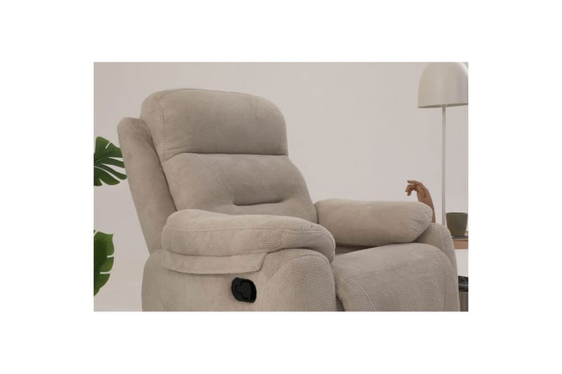 Angola Reclinerfåtölj Manuell - Krämvit - Möbler - Fåtölj & stolar - Fåtölj - Liggfåtölj