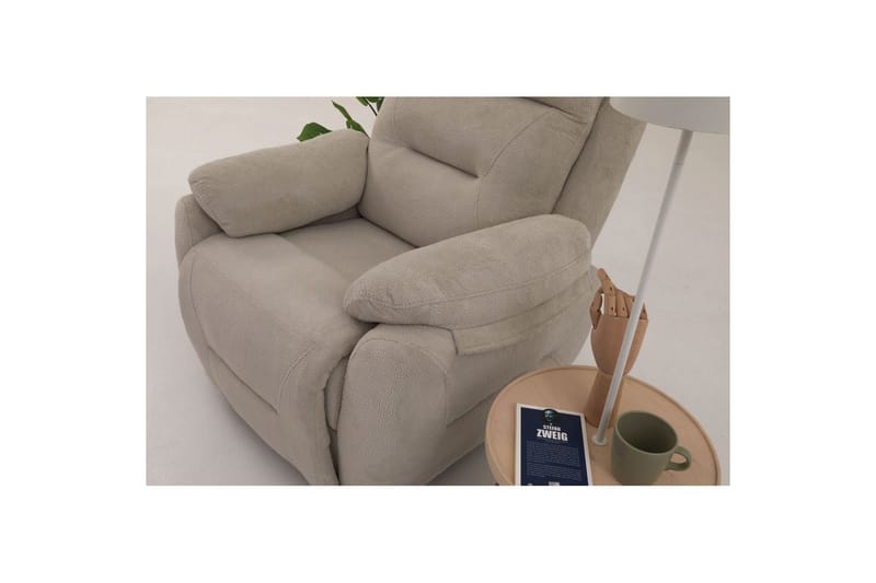 Angola Reclinerfåtölj Manuell - Krämvit - Möbler - Fåtölj & stolar - Fåtölj - Biofåtölj & reclinerfåtölj