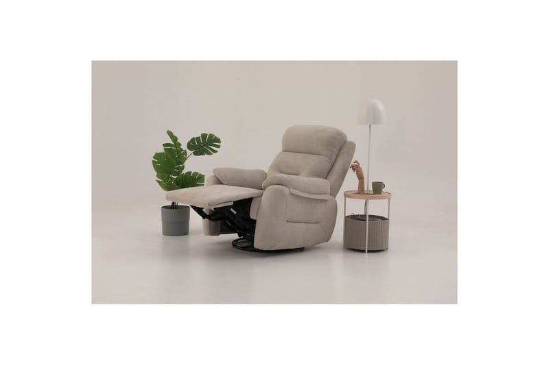 Angola Reclinerfåtölj Manuell - Krämvit - Möbler - Fåtölj & stolar - Fåtölj - Biofåtölj & reclinerfåtölj
