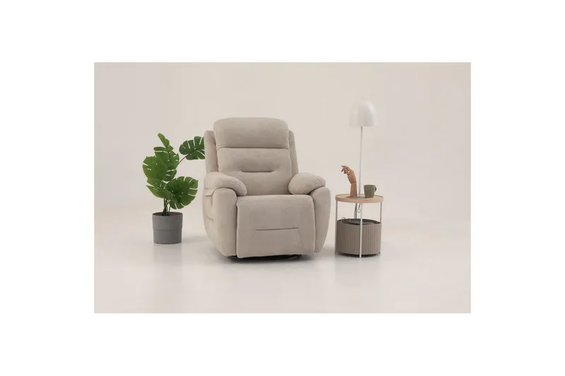 Angola Reclinerfåtölj Manuell - Krämvit - Möbler - Fåtölj & stolar - Fåtölj - Liggfåtölj