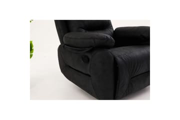 Angola Reclinerfåtölj Manuell - Svart - Möbler - Fåtölj & stolar - Fåtölj - Biofåtölj & reclinerfåtölj