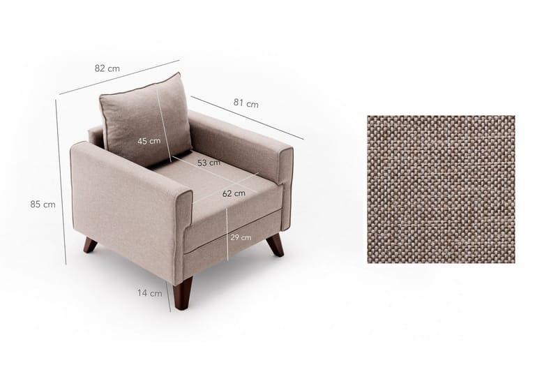 Antigua Fåtölj - Beige - Möbler - Fåtölj & stolar - Fåtölj