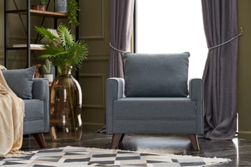 Antigua Fåtölj - Blå/Natur - Möbler - Fåtölj & stolar - Fåtölj