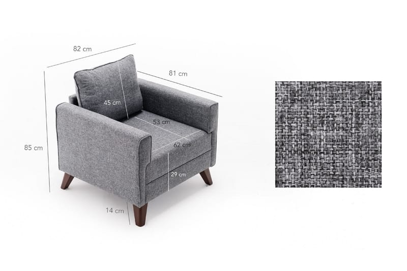 Antigua Fåtölj - Grå - Möbler - Fåtölj & stolar - Fåtölj