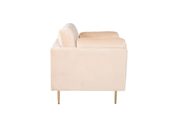 Fåtölj Arianos Sammet - Beige - Möbler - Fåtölj & stolar - Fåtölj