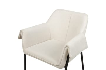 Fåtölj Arla - Krämvit, Svart - Möbler - Fåtölj & stolar - Fåtölj