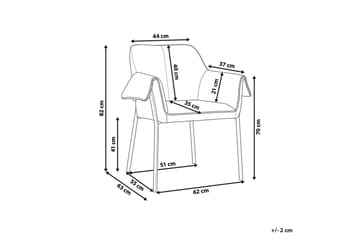 Fåtölj Arla - Krämvit, Svart - Möbler - Fåtölj & stolar - Fåtölj