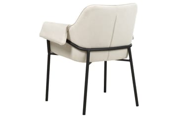 Fåtölj Arla - Krämvit, Svart - Möbler - Fåtölj & stolar - Fåtölj