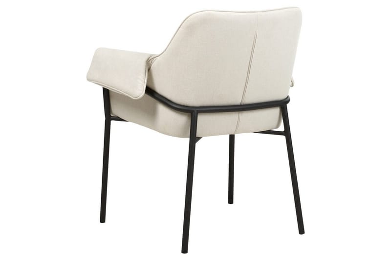 Fåtölj Arla - Krämvit, Svart - Möbler - Fåtölj & stolar - Fåtölj