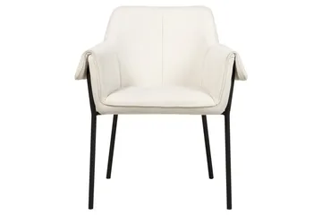 Fåtölj Arla - Krämvit, Svart - Möbler - Fåtölj & stolar - Fåtölj