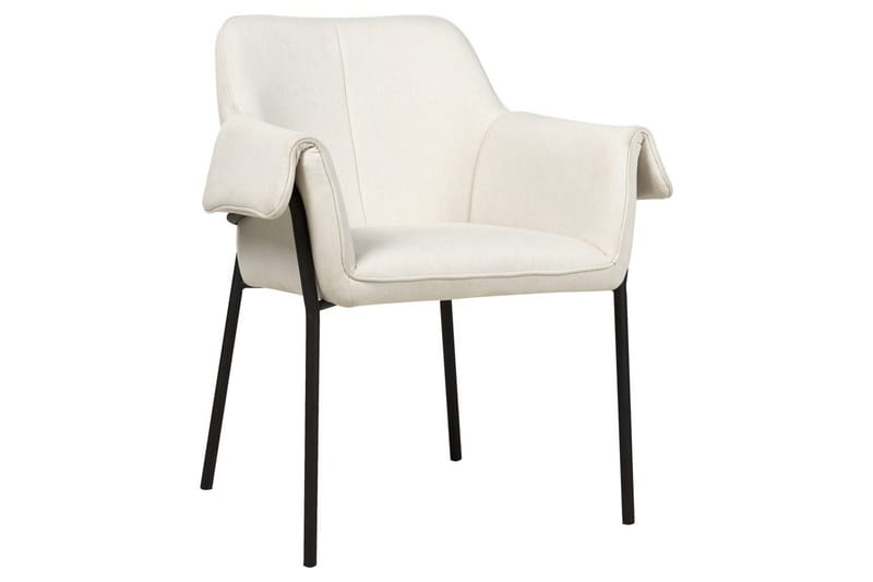 Fåtölj Arla, Krämvit, Svart