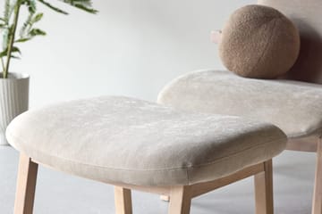 Armchair Rile Beige Fåtölj + Ottoman - Möbler - Fåtölj & stolar - Fåtölj - Fåtölj med fotpall
