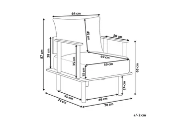 Fåtölj Asker - Grönt, ljust trä - Möbler - Fåtölj & stolar - Fåtölj