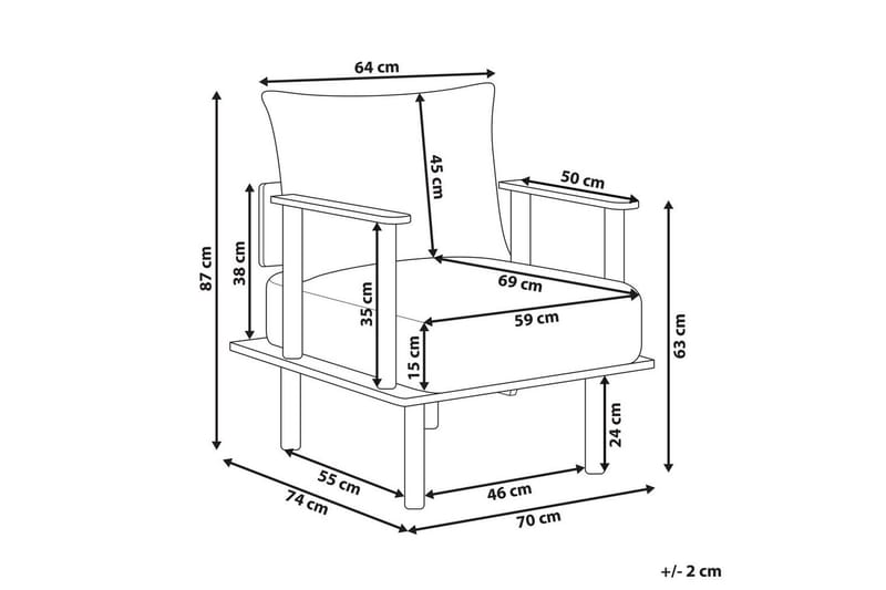 Fåtölj Asker - Grönt, ljust trä - Möbler - Fåtölj & stolar - Fåtölj