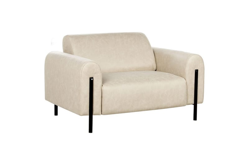 Fåtölj Askim - Beige, svart/Polyester - Möbler - Fåtölj & stolar - Fåtölj