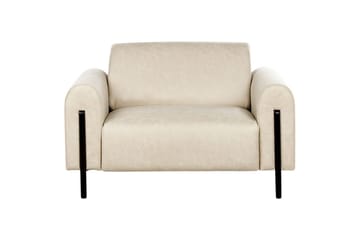 Fåtölj Askim - Beige, svart/Polyester - Möbler - Fåtölj & stolar - Fåtölj