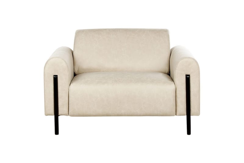 Fåtölj Askim - Beige, svart/Polyester - Möbler - Fåtölj & stolar - Fåtölj
