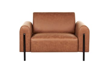 Fåtölj Askim - Guldbrun, Svart/Polyester - Möbler - Fåtölj & stolar - Fåtölj