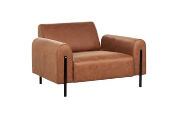 Fåtölj Askim - Guldbrun, Svart/Polyester - Möbler - Fåtölj & stolar - Fåtölj
