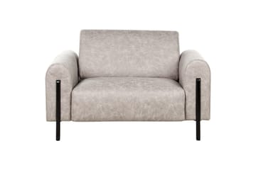 Fåtölj Askim - Ljusgrå, svart/Polyester - Möbler - Fåtölj & stolar - Fåtölj