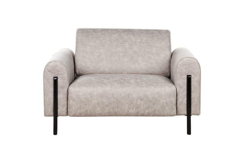Fåtölj Askim - Ljusgrå, svart/Polyester - Möbler - Fåtölj & stolar - Fåtölj