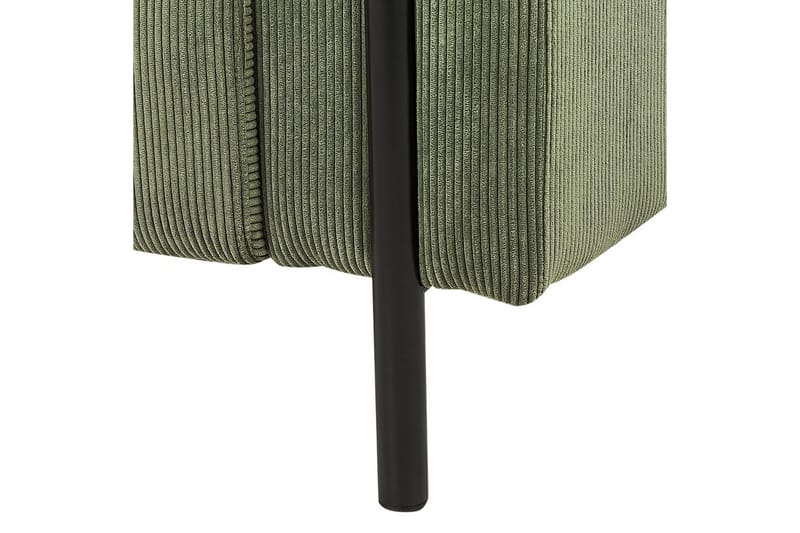 Fåtölj Askim - Olivgrön, Svart/Manchestertyg - Möbler - Fåtölj & stolar - Fåtölj