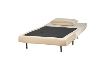 Bäddsoffa Farris - Beige, Silver - Möbler - Fåtölj & stolar - Fåtölj - Bäddfåtölj