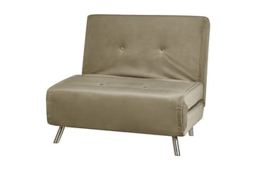 Bäddsoffa Farris - Grön, Silver - Möbler - Fåtölj & stolar - Fåtölj - Bäddfåtölj