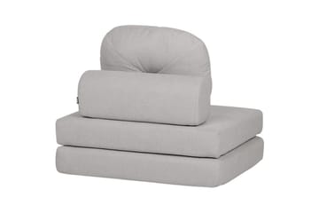 Bäddsoffa Olden - Grå/Polyester, 81x182 cm - Möbler - Fåtölj & stolar - Fåtölj - Bäddfåtölj