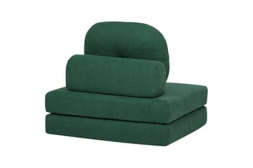 Bäddsoffa Olden - Grön/Polyester, 81x182 cm - Möbler - Fåtölj & stolar - Fåtölj - Bäddfåtölj