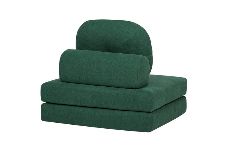 Bäddsoffa Olden - Grön/Polyester, 81x182 cm - Möbler - Fåtölj & stolar - Fåtölj - Bäddfåtölj