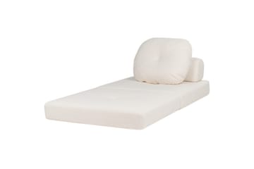 Bäddsoffa Olden - Vit/Bouclé, 81x182 cm - Möbler - Fåtölj & stolar - Fåtölj - Bäddfåtölj
