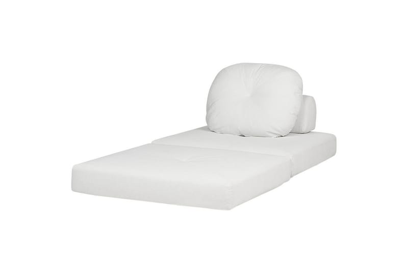 Bäddsoffa Olden - Vit/Manchestertyg, 81x182 cm - Möbler - Fåtölj & stolar - Fåtölj - Bäddfåtölj