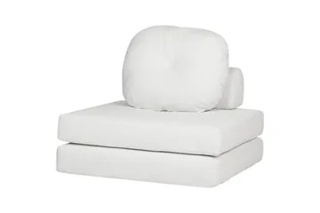 Bäddsoffa Olden - Vit/Manchestertyg, 81x182 cm - Möbler - Fåtölj & stolar - Fåtölj - Bäddfåtölj