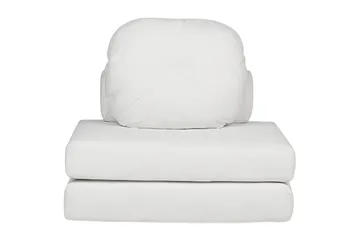 Bäddsoffa Olden - Vit/Manchestertyg, 81x182 cm - Möbler - Fåtölj & stolar - Fåtölj - Bäddfåtölj