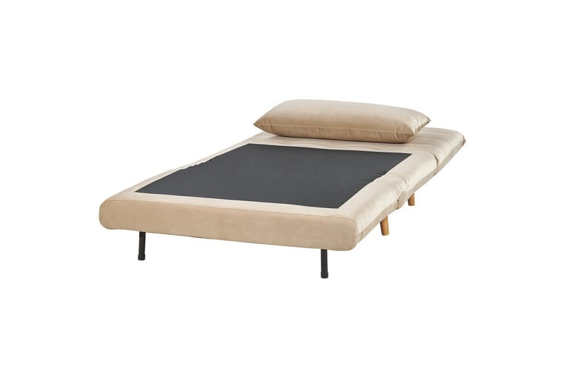 Bäddsoffa Setten - Beige, ljust trä - Möbler - Fåtölj & stolar - Fåtölj - Bäddfåtölj