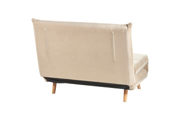 Bäddsoffa Setten - Beige, ljust trä - Möbler - Fåtölj & stolar - Fåtölj - Bäddfåtölj