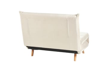 Bäddsoffa Setten - Vit, ljust trä - Möbler - Fåtölj & stolar - Fåtölj - Bäddfåtölj