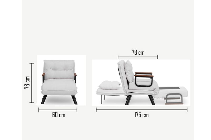 Alfredton Teddy Bäddfåtölj - Cream - Möbler - Fåtölj & stolar - Fåtölj - Bäddfåtölj