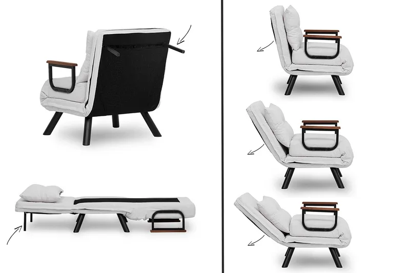 Alfredton Teddy Bäddfåtölj - Cream - Möbler - Fåtölj & stolar - Fåtölj - Bäddfåtölj