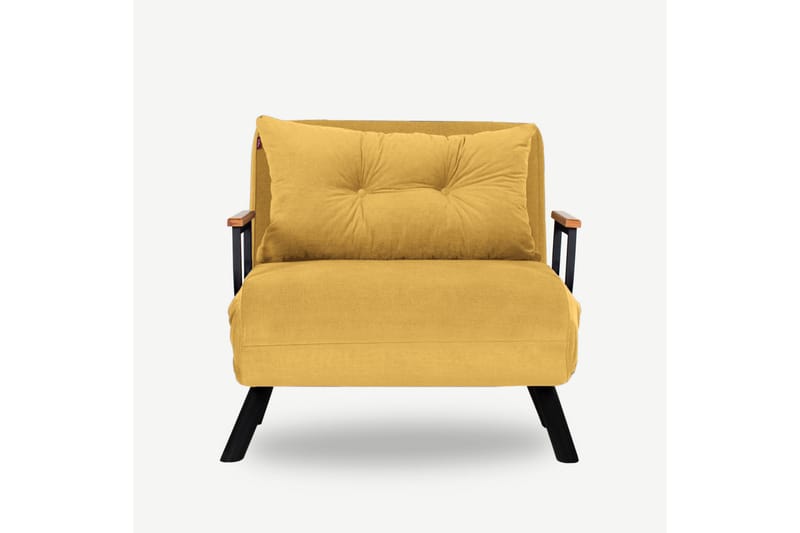 Bäddfåtölj Riceville 175x60 cm - Senapsgul - Möbler - Fåtölj & stolar - Fåtölj - Bäddfåtölj
