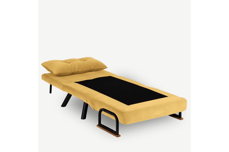 Bäddfåtölj Riceville 175x60 cm - Senapsgul - Möbler - Fåtölj & stolar - Fåtölj - Bäddfåtölj