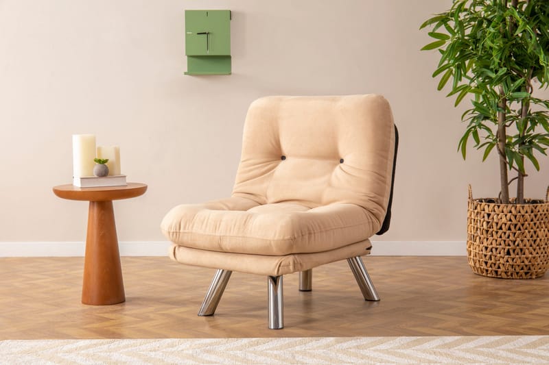 Bäddfåtölj Perc 110x70 cm - Beige - Möbler - Fåtölj & stolar - Fåtölj - Bäddfåtölj