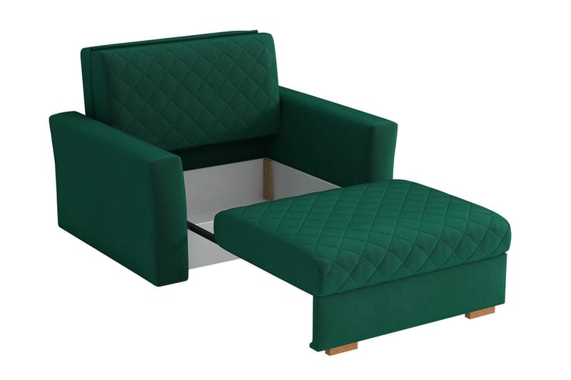 Bensbyn Bäddfåtölj Rutmönster - Svart - Möbler - Fåtölj & stolar - Fåtölj - Bäddfåtölj