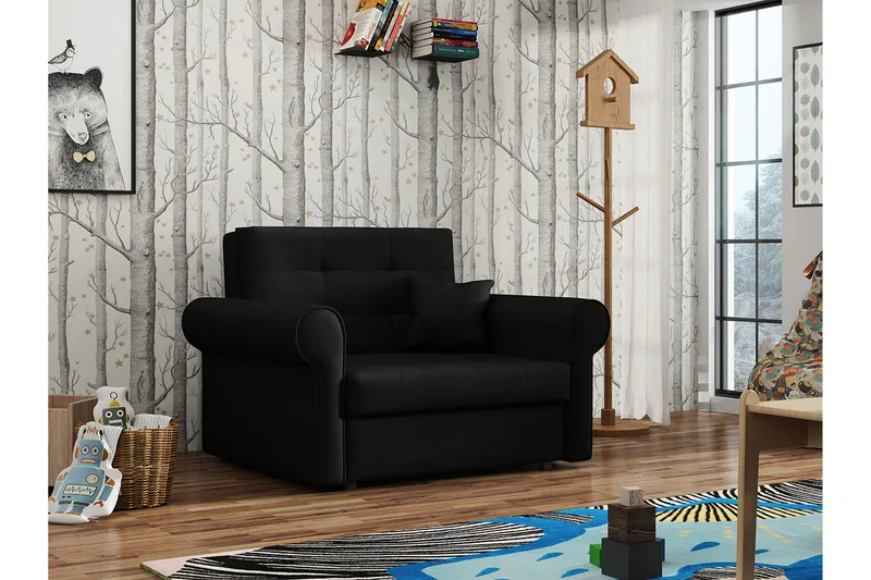 Bliaka Bäddfåtölj - Svart - Möbler - Fåtölj & stolar - Fåtölj - Bäddfåtölj